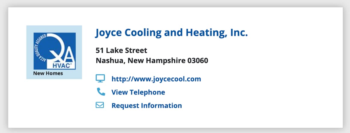 business local listing website - HVAC